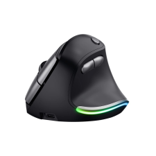 Trust Bayo Wireless Rechargeable Ergonomic Mouse Black (24731) egér