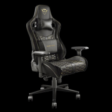Trust Gamer szék - GXT 712 Resto Pro Fekete; állítható dőlés/magasság; kartámasz; PU+szövet; max.150kg-ig (23784) forgószék