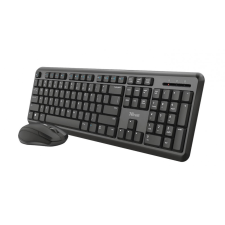 Trust Ody Wireless Silent Keyboard and Mouse Set Black HU billentyűzet