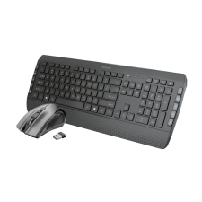 Trust Tecla-2 Wireless Keyboard + Mouse Black HU billentyűzet