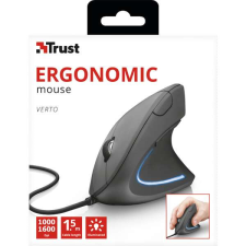 Trust Vezetékes Függőleges ergonomikus egér 22885, Verto Ergonomic Mouse egér