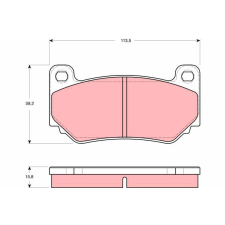 TRW fékbetétkészlet, tárcsafék TRW GDB1568 autóalkatrész