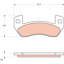 TRW fékbetétkészlet, tárcsafék TRW GDB1680 autóalkatrész