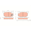 TRW fékbetétkészlet, tárcsafék TRW GDB327