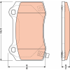 TRW fékbetétkészlet, tárcsafék TRW GDB4171