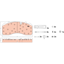 TRW fékbetétkészlet, tárcsafék TRW GDB5072 autóalkatrész