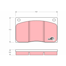 TRW fékbetétkészlet, tárcsafék TRW GDB585 autóalkatrész