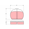 TRW fékbetétkészlet, tárcsafék TRW GDB591