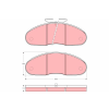 TRW fékbetétkészlet, tárcsafék TRW GDB827