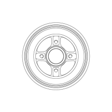 TRW fékdob TRW DB4575B autóalkatrész