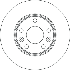 TRW féktárcsa TRW DF4637 féktárcsa