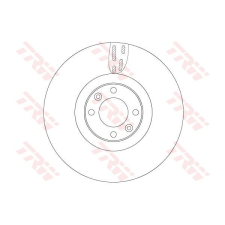 TRW Féktárcsa TRW DF6140 féktárcsa