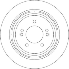 TRW féktárcsa TRW DF6573 autóalkatrész