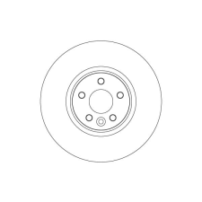 TRW féktárcsa TRW DF6724S autóalkatrész