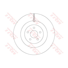 TRW Féktárcsa TRW DF6871 féktárcsa