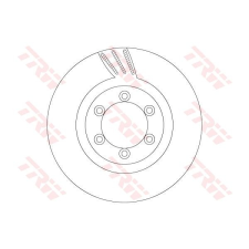 TRW Féktárcsa TRW DF6881 féktárcsa