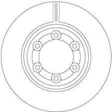 TRW féktárcsa TRW DF6984 féktárcsa