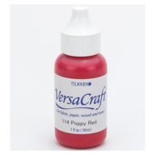 Tsukineko Tintapárna utántöltő - Poppy Red - VersaCraft Inker bélyegző