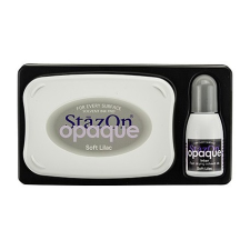 Tsukineko Tintapárna + utántöltő , StazOn Opaque & Inker / Set - Soft Lilac (1 csomag) bélyegző