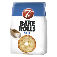 TUC Kétszersült kenyérkarika 7DAYS Bake Rolls sós 80g reform élelmiszer