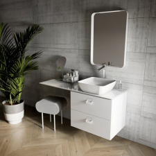 Tükör kapcsoló nélkül Ravak Strip 80x70,6 cm tükör X000001567 fürdőszoba kiegészítő