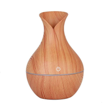 Tulipán alakú mini párologtató USB-vel, világosbarna illóolaj párologtató