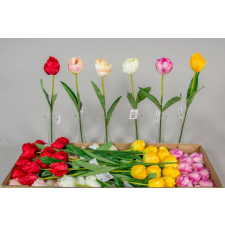  Tulipán szálas selyemvirág 45 cm dekoráció