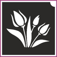  Tulipánok (csss0143) csillámtetoválás