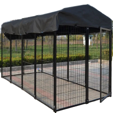 Túlméretes nagy kutyakennel, vízálló burkolat, biztonságos reteszelőkapu, L szállítóbox, fekhely kutyáknak
