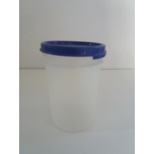 Tupperware Kerek Mindenes kék tetővel 440 ml - BEMUTATÓ DARAB, KISSÉ ELSZíNEZŐDÖTT - Tupperware papírárú, csomagoló és tárolóeszköz