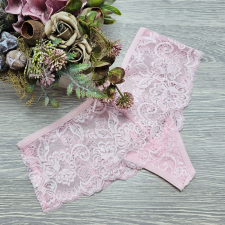 Turbó Széles oldalú csipkés tanga L, Rózsaszín női alsó