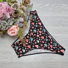 Turbó Varrat nélküli női alsó SZIVECSKE MINTÁS S női alsó