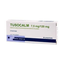 Tusocalm, 7,5 mg /120 mg, 20 tabletta, Arena Group gyógyhatású készítmény