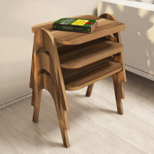 TUTI AG Dohányzóasztal (3 részes) Paris - Walnut bútor