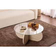 TUTI AG Dohányzóasztal Aeris - Travertine, Transparent bútor