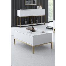 TUTI AG Dohányzóasztal Lord - White, Gold bútor
