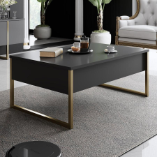 TUTI AG Dohányzóasztal Luxe - Anthracite, Gold bútor