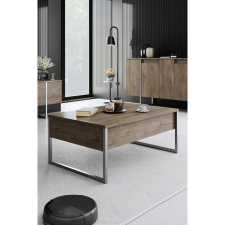 TUTI AG Dohányzóasztal Luxe - Walnut, Silver bútor