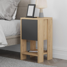 TUTI AG Éjjeliszekrény Ema - Oak, Anthracite bútor