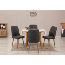 TUTI AG Étkezőgarnitúra(Kihúzható asztal, szék) (5 db) Vina 1053 - Atlanti fenyő, Antracit bútor