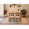 TUTI AG Étkezőgarnitúra(Kihúzható asztal, szék) (5 db) Vina Mini 02 0900 - Tölgy, Stone