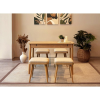 TUTI AG Étkezőgarnitúra(Kihúzható asztal, szék) (5 db) Vina Mini 05 1005 - Tölgy, Krém
