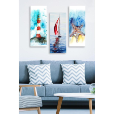 TUTI AG Fali Dekoráció MDF falikép (3 darab) 537MRV5123 grafika, keretezett kép