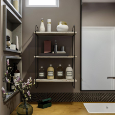 TUTI AG Fali polc Pulalis - Fehér Marble bútor