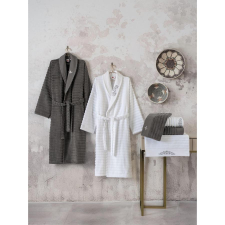 TUTI AG Fürdőköpeny Szett Genny - Fehér, Antracit lakástextília