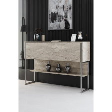 TUTI AG Komód Luxe - Travertine, Silver bútor