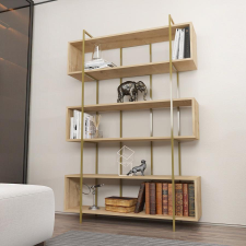 TUTI AG könyvespolc Bruti - Oak, Gold bútor