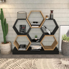 TUTI AG könyvespolc Cicek - Black, Oak bútor
