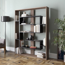 TUTI AG könyvespolc Esteban - Walnut, Black bútor