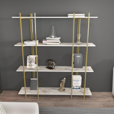 TUTI AG könyvespolc Moss - White, Gold bútor
